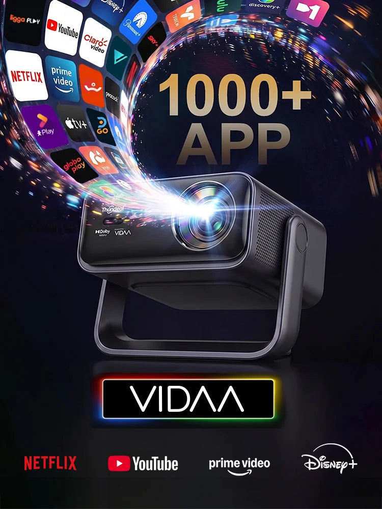 Vidéoprojecteur Premium ThundeaL 4K Dolby 3D AirPlay