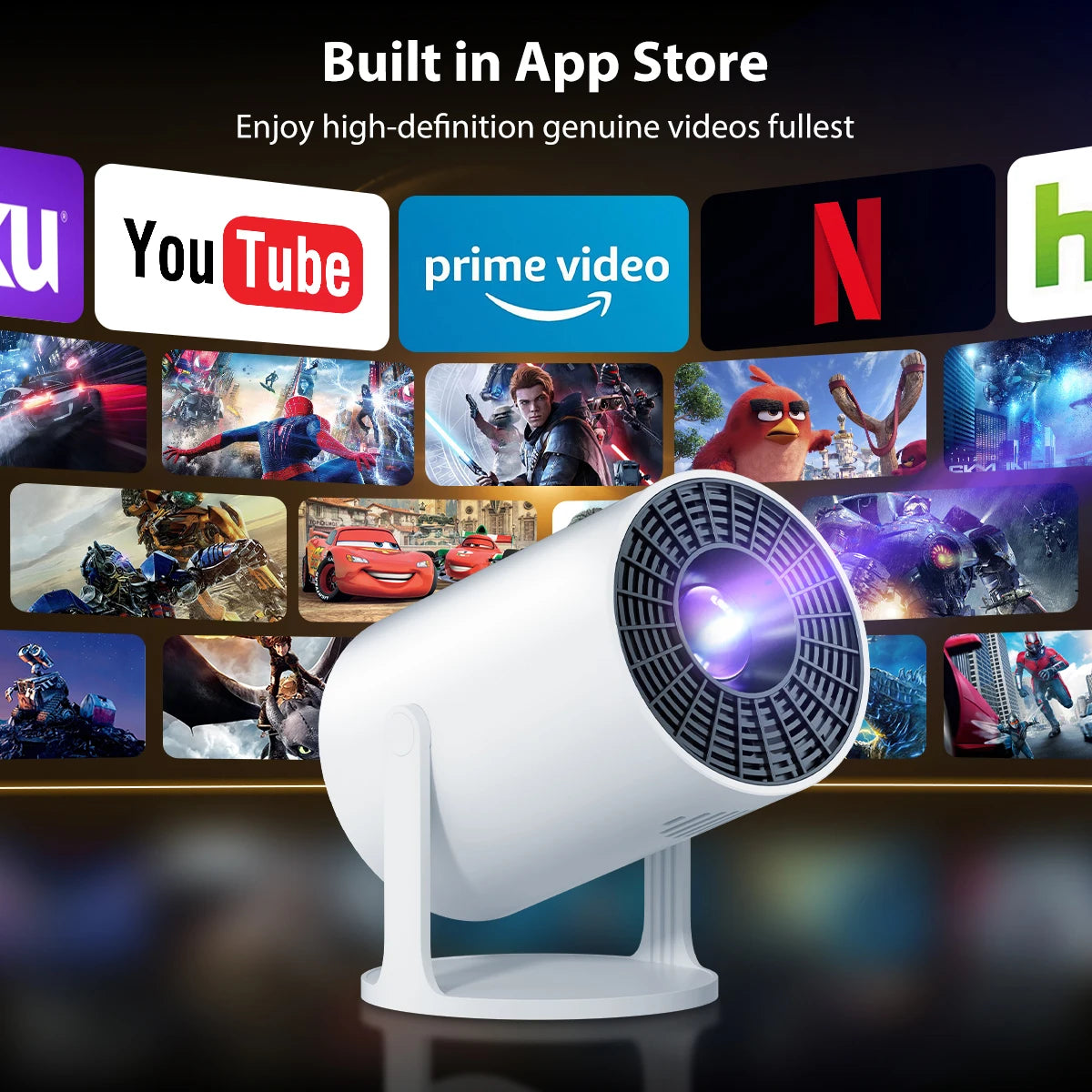 Vidéoprojecteur Mini Focale Courte Full HD Rotation 270°