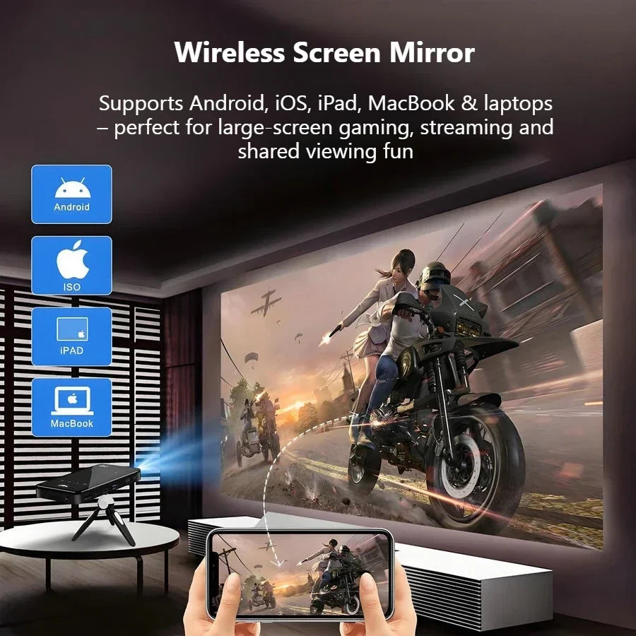 Vidéoprojecteur de Poche Vivicine Android Batterie 4000mAh
