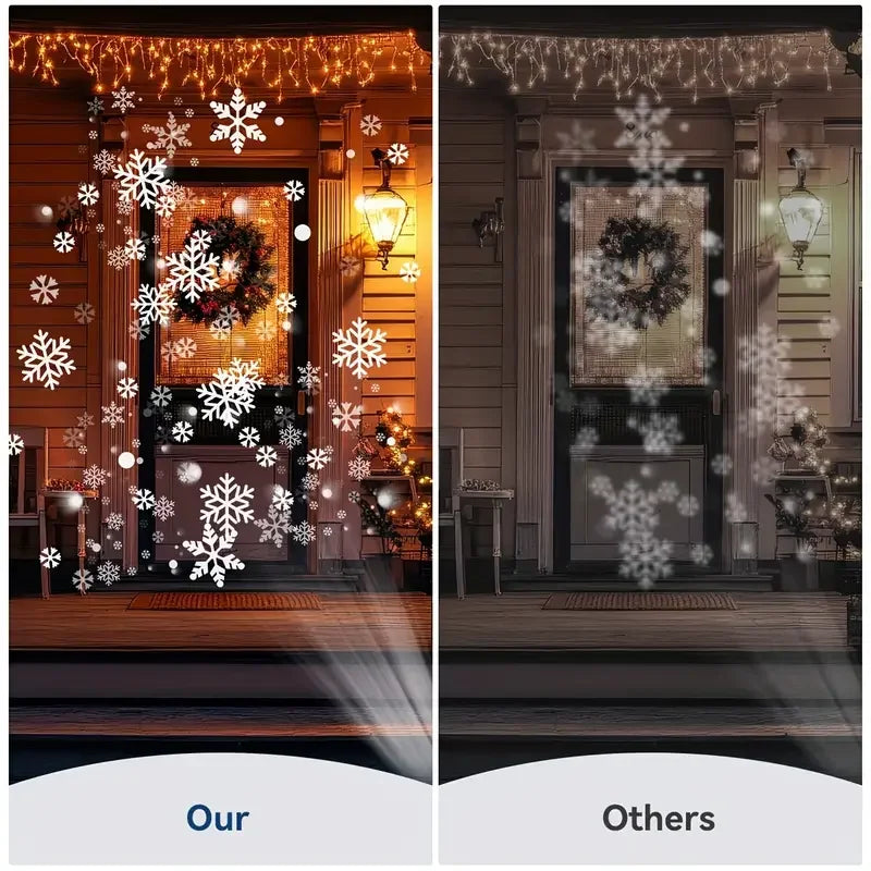 Petit projecteur USB posé près du sapin, idée cadeau de Noël lumineuse et facile à offrir