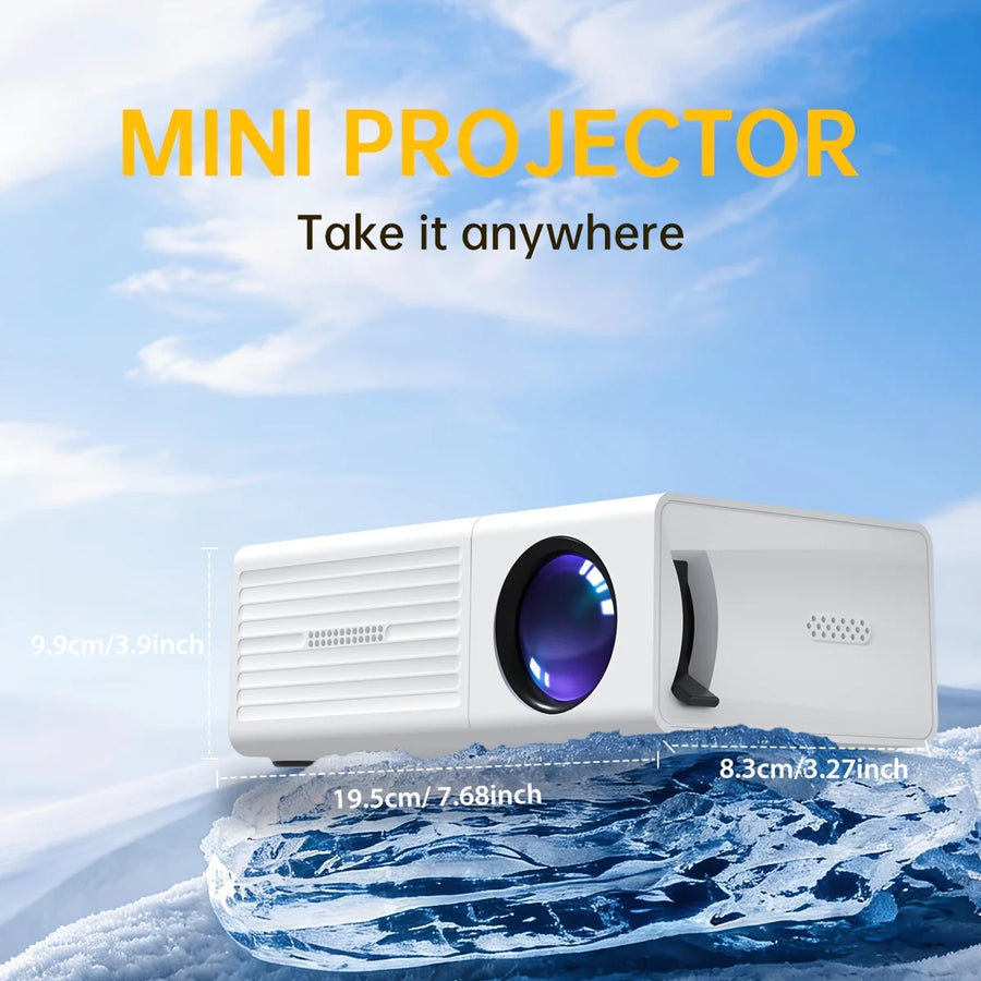 Mini Vidéoprojecteur Portable USB 4K Multicolore