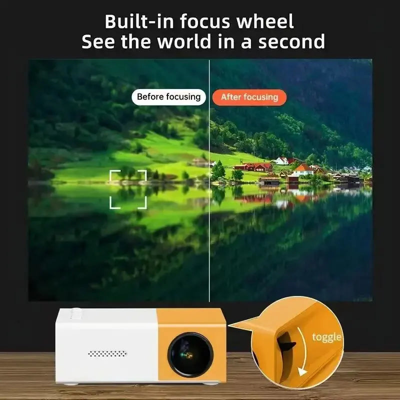 Vidéoprojecteur FOCABO YG300 Écran LCD Intelligent