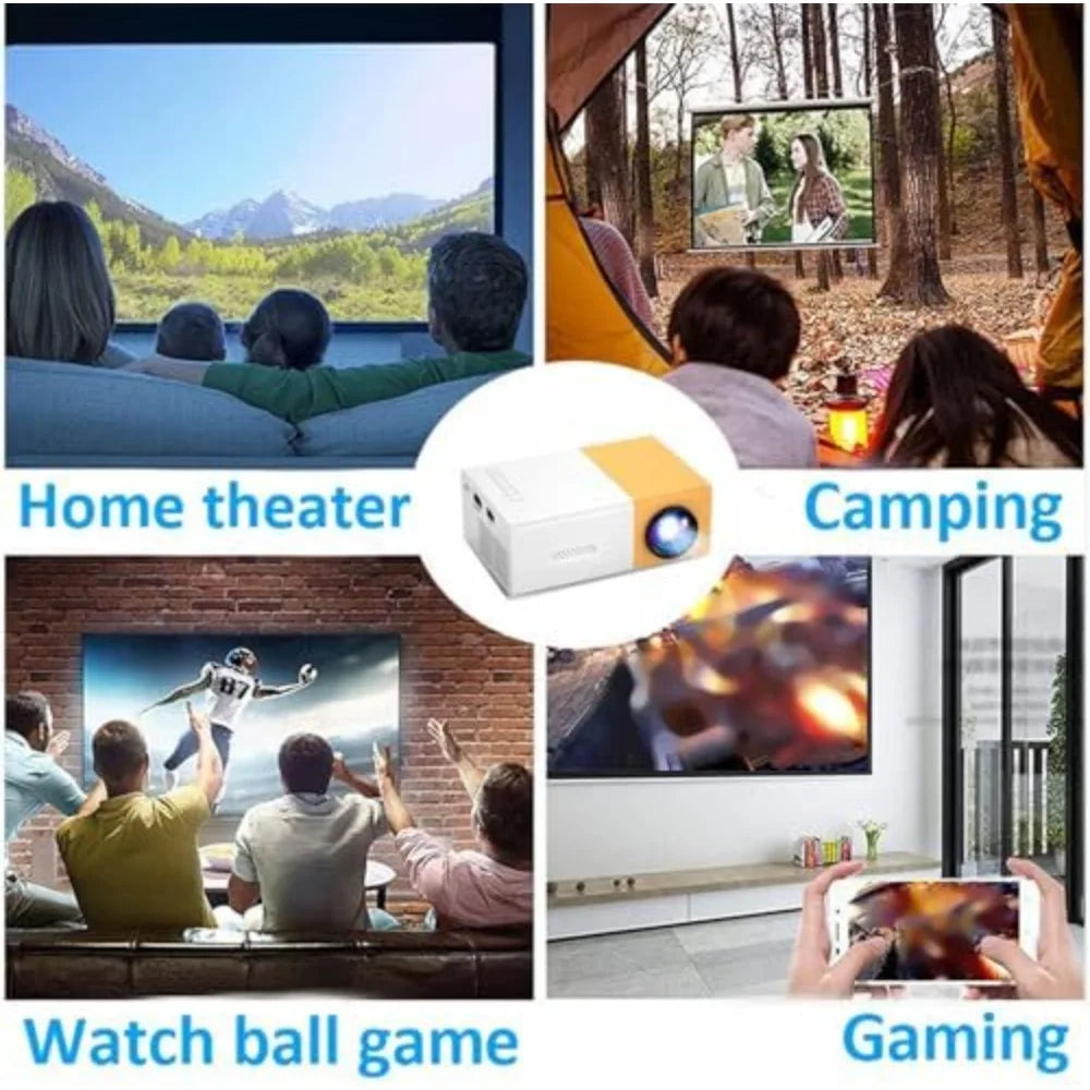 Mini Vidéoprojecteur Cinéma Plein Air HDMI USB AV