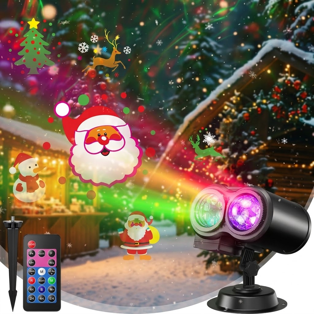 Diapositives à motifs interchangeables du projecteur, idée cadeau de Noël utile toute l'année