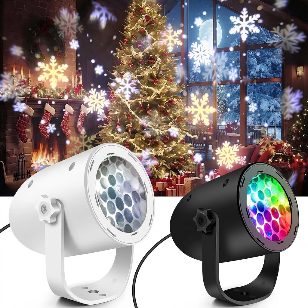 Projecteur disponible en blanc et noir, un cadeau de Noël assorti à votre décoration