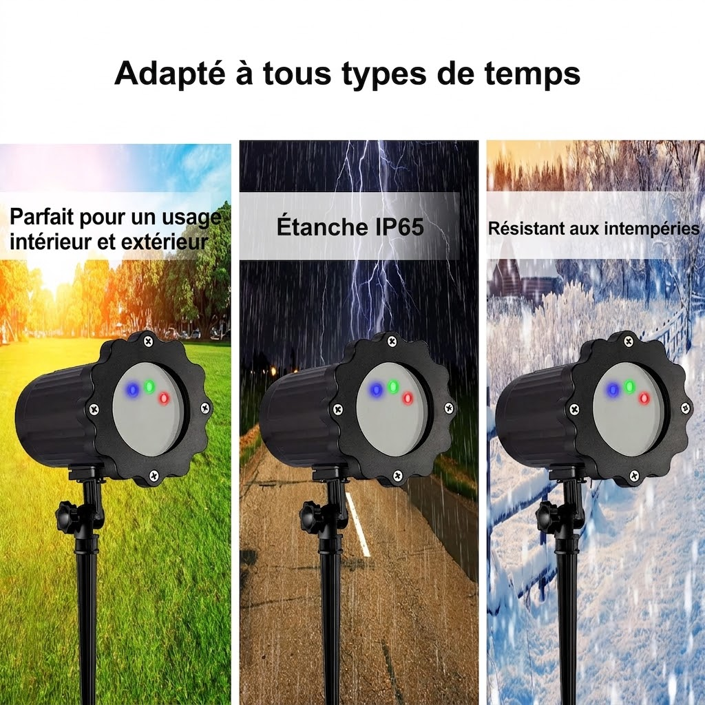 Boîtier étanche IP65 résistant à la pluie et au gel, décoration de Noël extérieure